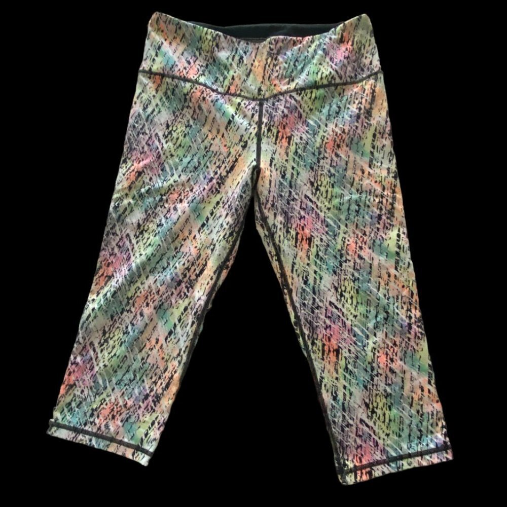 Victoria's Secret VSX Knockout Crop Leggings Multicolors High Rise Size M